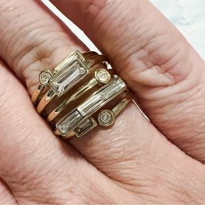 Alexis Bittar Open Stacked Crystal Ring